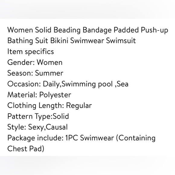 🖤🤍NEW Monokini Black & white. Sz Medium, TUMMY CONTROL Swimsuit/One-piece - Picture 7 of 8